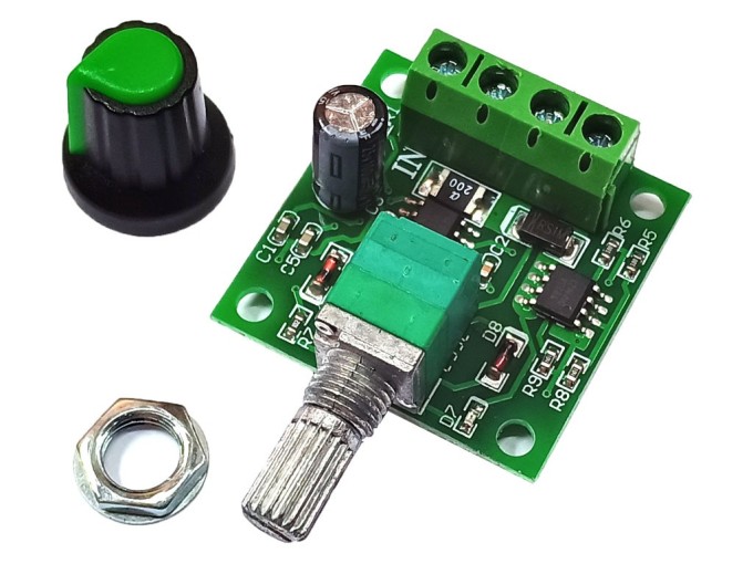 PWM regulátor otáček pro stejnosměrné motory 1.8-15V 2A