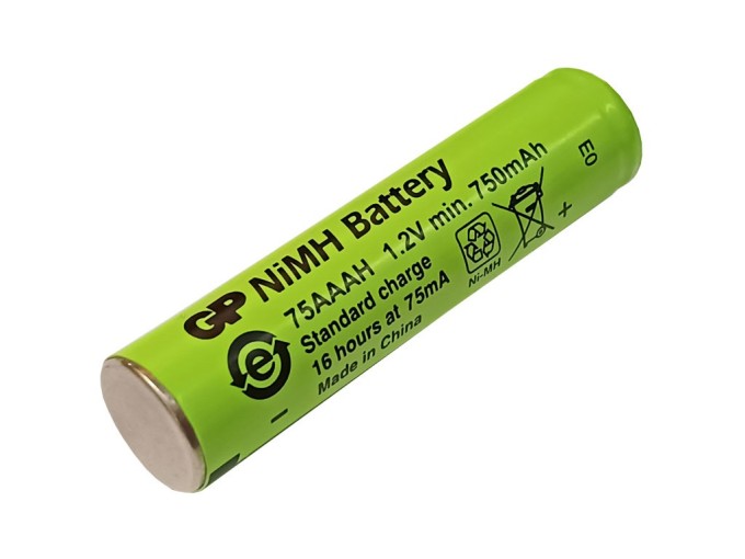 Nabíjecí akumulátor Ni-Mh 1.2V 750mAh GP 750AAAH