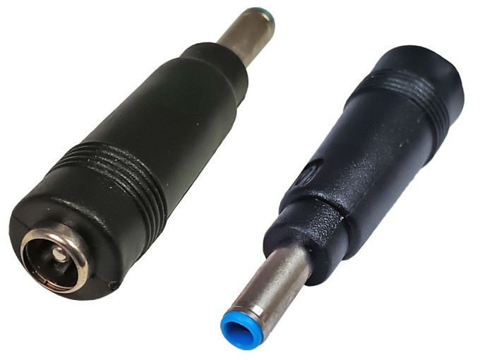 Napájecí přechodka konektor 5.5 x 2.1 mm na 4.5 x 3.0 mm se středovým pinem