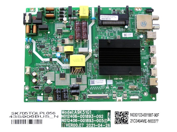 LCD modul základní deska TESLA 43S906BUS