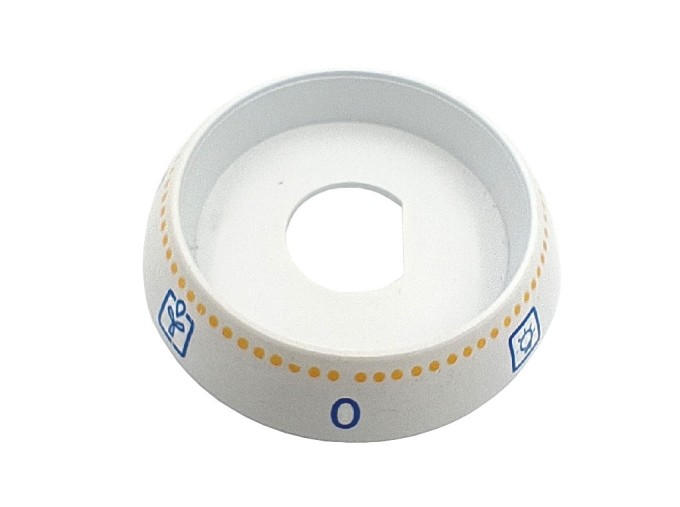 Kroužek knoflíku přepínání funkcí trouby MORA GORENJE, 0 + 6 poloh, bílý