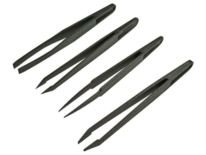 Servisní sada plastových pinzet PZ84 - 4 dílná