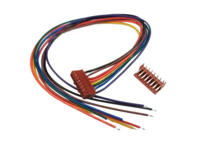 PS 25/8W Konektor 90° 8PIN s kabelem 25cm a platinovými kontakty