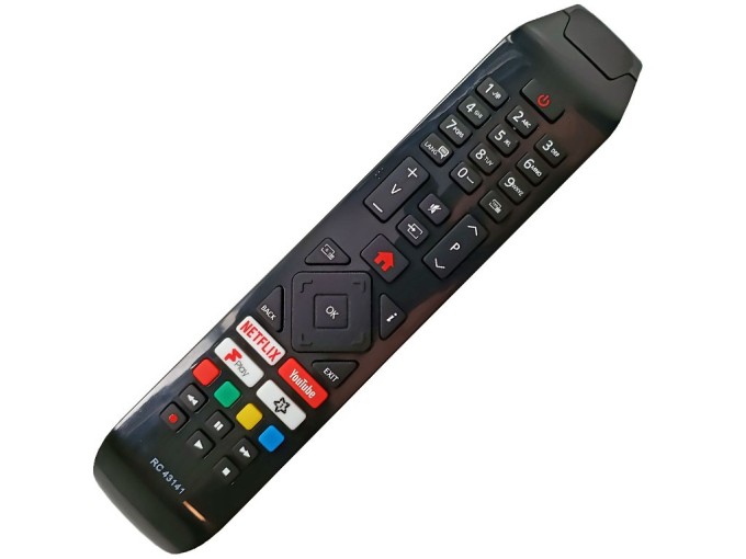 Dálkový ovladač Hitachi RC43141 s tlačítky Netflix a YouTube