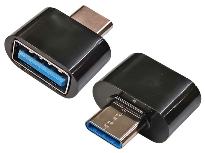 Adaptér USB-A na USB-C černý