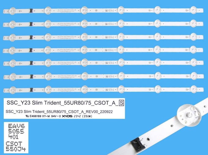 LED podsvit 610mm sada pro LG AGF30320602 - 7 kusů