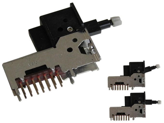 Dvoupolohový přepínač ALPS 4 sekce 2 x 7 pin