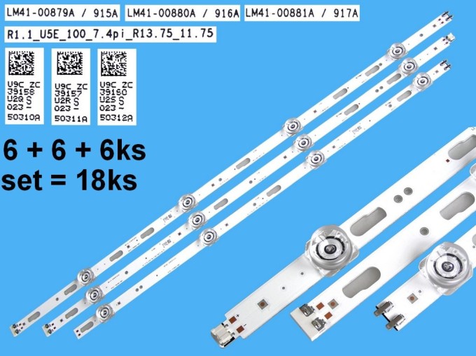 LED podsvit sada Samsung BN96-50310A, BN96-50311A, BN96-50312A pro 75" TV