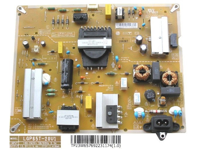 LCD modul zdroj EAY65769223 / Power supply assembly LGP65T-20U1 / EAY65769223