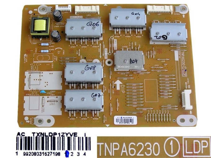 LCD LED Driver TNPA6230 - Inverter Board pro Panasonic TXNLDP1ZYVE