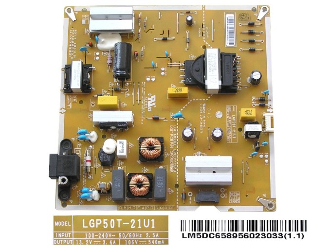 LCD modul zdroj EAY65895602 / Power supply assembly LGP50T-21U1 / EAY65895602