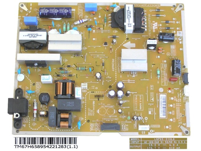 LCD modul zdroj EAY65895422 / Power supply assembly LGP65-21UL6 / EAY65895422
