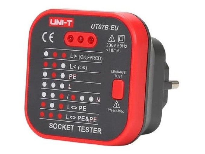Tester zásuvek UNI-T UT07B-EU