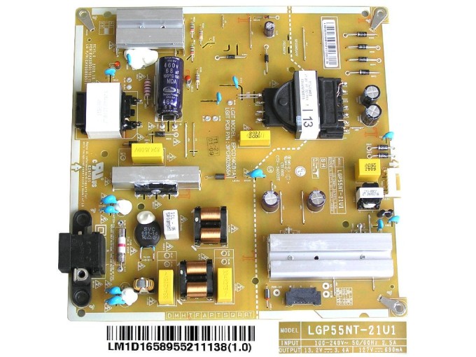 LCD modul zdroj EAY65895521 / Power supply assembly LGP55NT-21U1 / EAY65895521