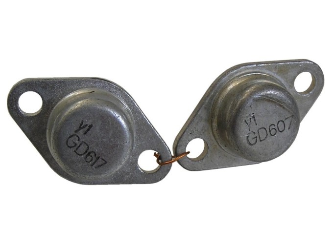 GD607 a GD617 – Komplementární germaniové tranzistory