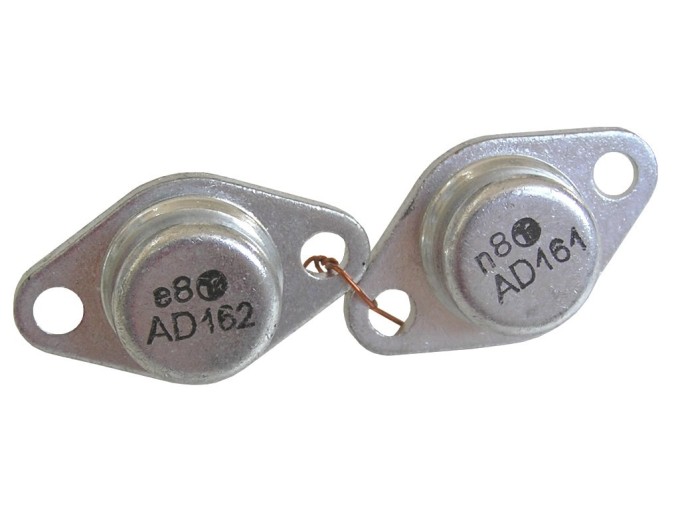 AD161 + AD162 - Germaniové tranzistory pro NF výkonové zesilovače