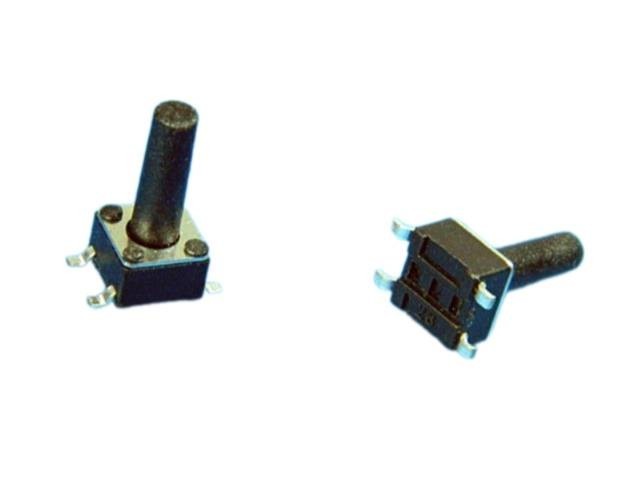 Mikrotlačítko SMD 4,5 x 4,5 mm s výškou 10 mm