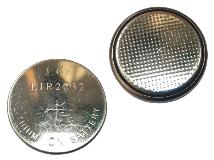 LiR2032 Nabíjecí Baterie Li-ion 3,6V 40mAh