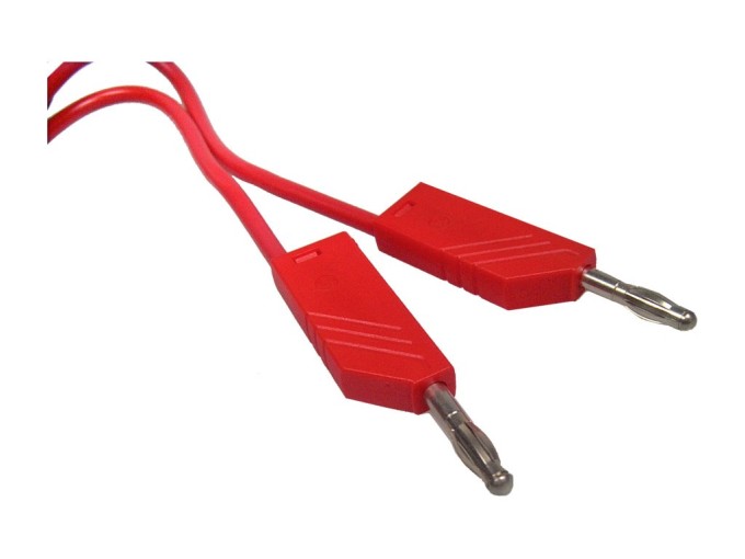 Měřicí šňůra banánek - rudá / 10A - ML100 HIRSCHMANN 934062101