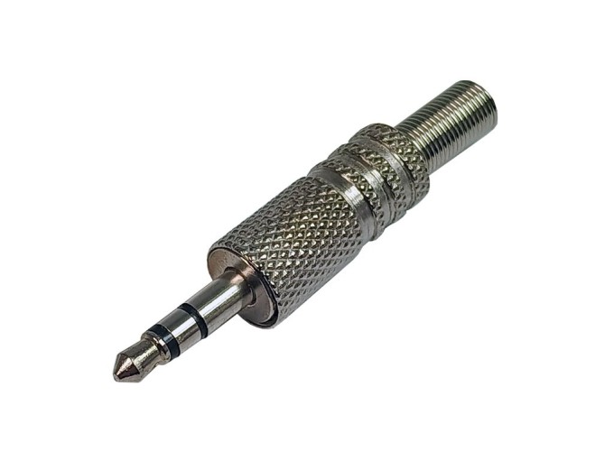 Konektor JACK 3.5mm Stereo Sameček Kov