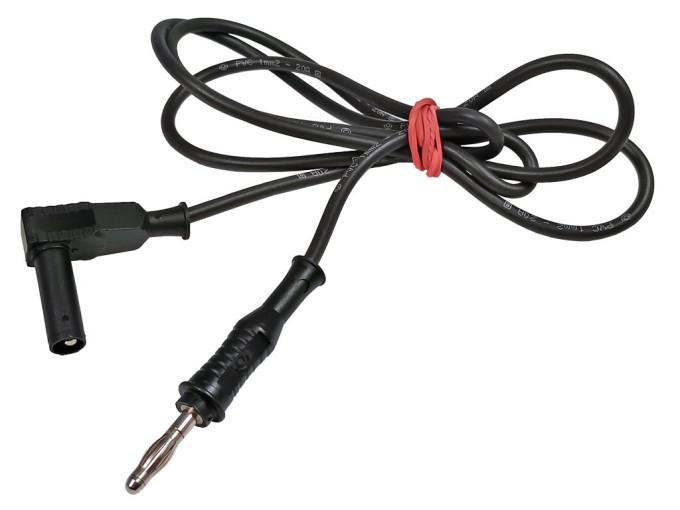 Měřicí šňůra banánek černá 20A