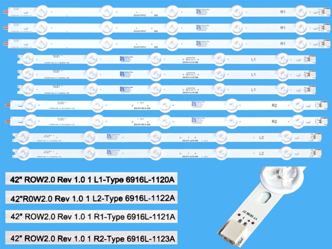 LED podsvit pro LCD panely LG 42" ROW2.0 - sada 10 pásků