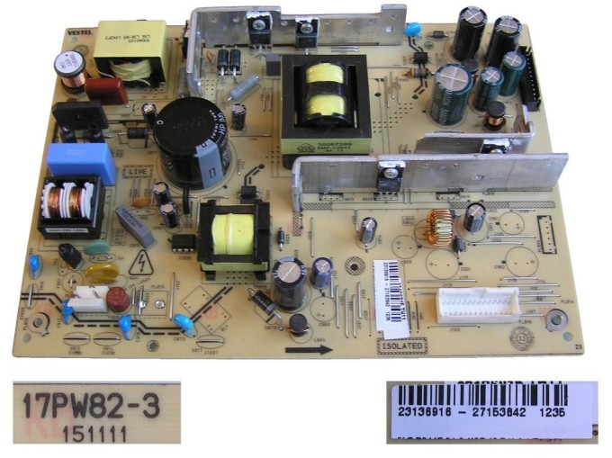 LCD modul zdroj 17PW82-3-26-3 / 17PW25-4 / SMPS BOARD Vestel 23136916