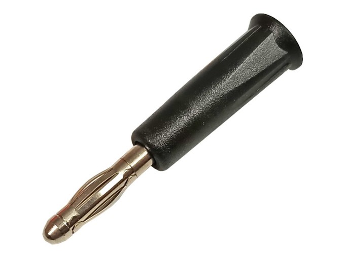 Banánek na hrot 10A 4mm - černý PJ1010-I-SW