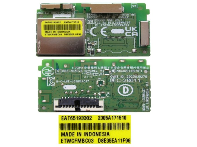 LCD LED modul WiFi LG EAT65193302 / LG - network-WIFI module ETWCFMBC03