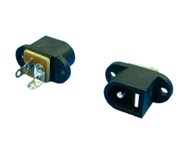 Napájecí konektor 5.5 x 2.1mm s limcem pro panelové použití - PC-010