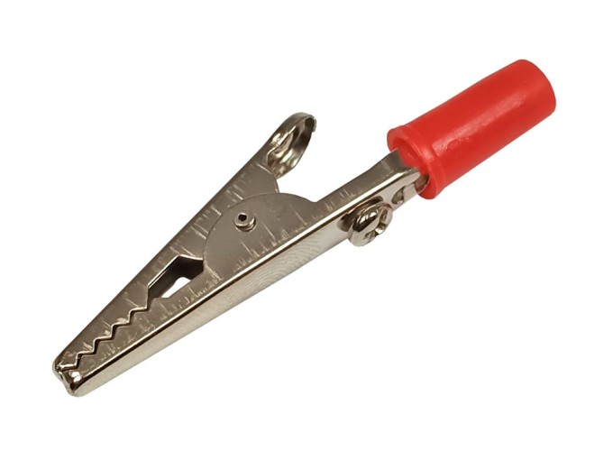 Měřicí krokodýlek CRCL10-R - červený