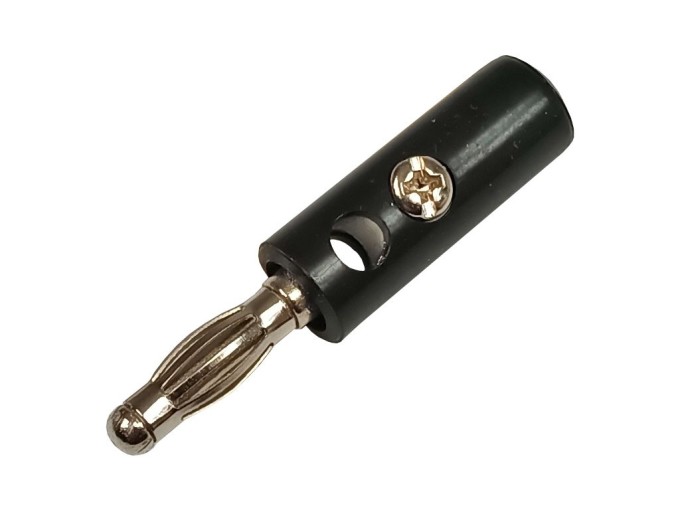 Černý plastový banánek na šroubek