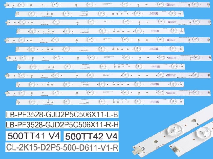 Sada LED podsvícení Philips 500TT25V5 a 500TT26V5 pro LCD TV 50"