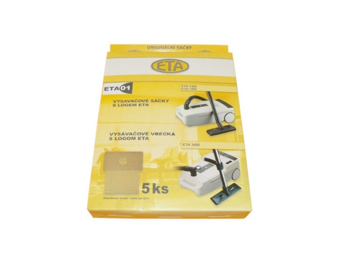 Papírové vysavačové sáčky s kazetou ETA 1400 68000