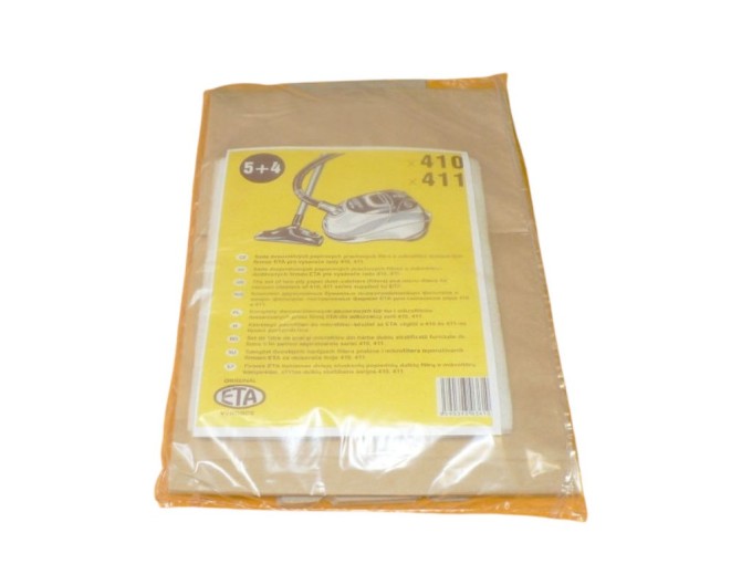 Papírové sáčky do vysavače Eta 0410, 1410, 0411, 1411, 2411, 3411, 7411, 041068816