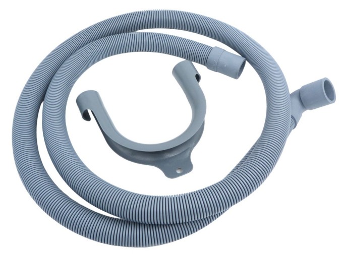 Vypouštěcí hadice 1,5 m s kolenem pro pračky a myčky
