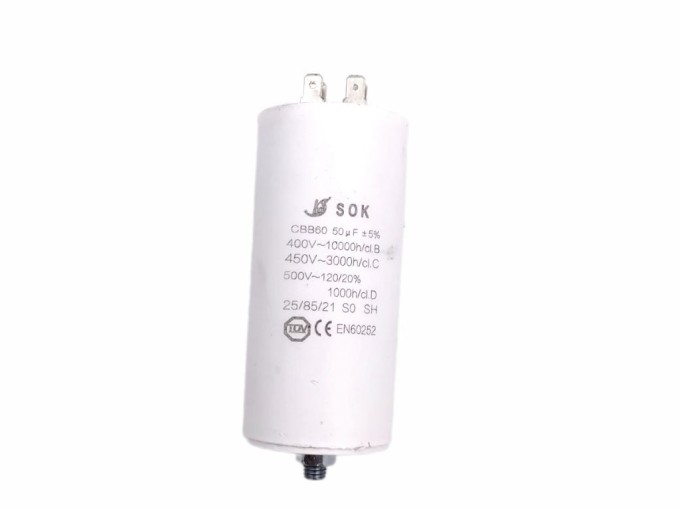 Kondenzátor 50uF 450V CBB60 s Faston 6.3mm