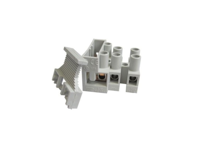 Svorkovnice s pojistkovým pouzdrem 5x20 1+2, nylon, 10A