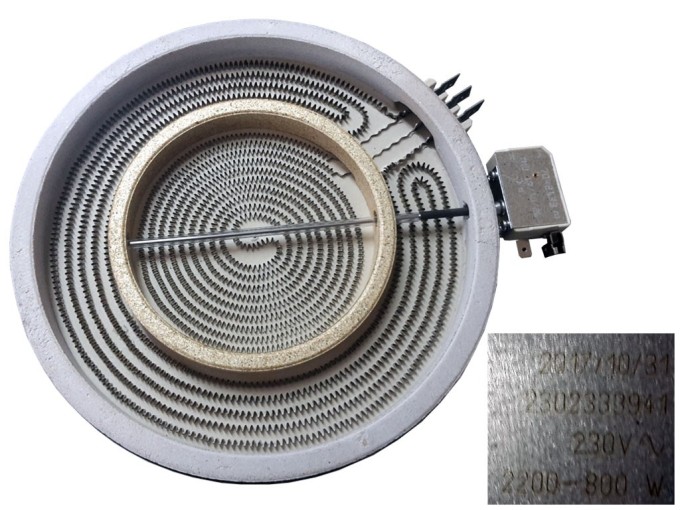 Topné hnízdo Gorenje 940244 pro sklokeramické varné desky, 2200W / 800W