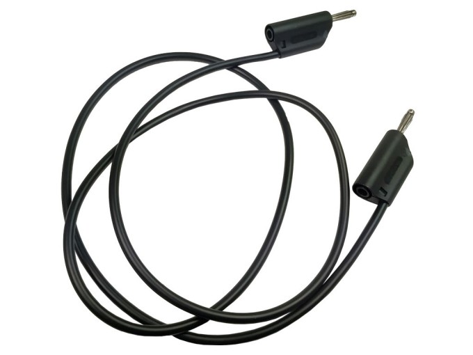 Měřicí šňůra banánek 20A černá 1m