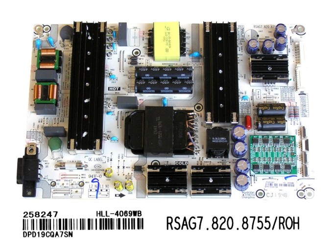 LCD modul zdroj Hisense H65U8B - SMPS power unit RSAG7.820.8755/ROH