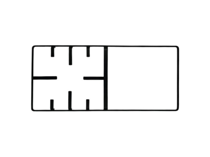 Mřížka vařidlová 22,5 x 50,5 cm pro plynové vařiče