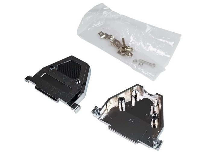 Konektor CANNON 37 / 62 pin - Pokovená plastová krytka stíněná