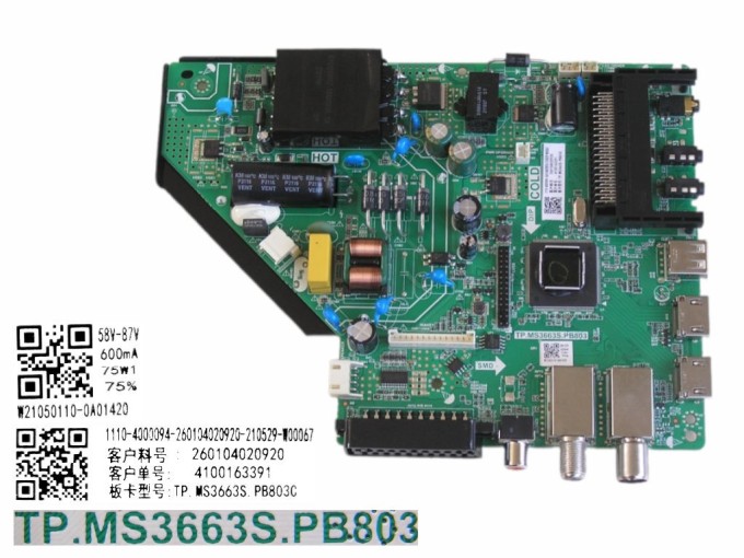 Základní deska SENCOR SLE42F16TCS TP.MS3663S.PB803