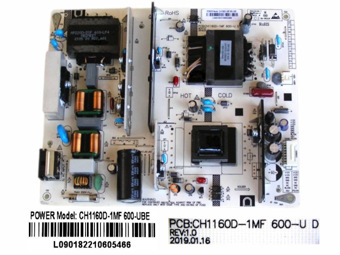 LCD modul zdroj Changhong Chiq CH1160D-1MF 600-UBE