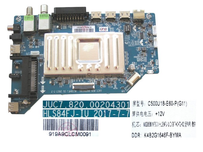 LCD Modul Základní Deska Changhong SB50UHD18 - C500U18-E60-P(G1) / HLS84FJ-IU / JUC7.820.00204301