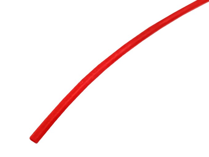 Silikonová bužírka prům. 1,0 x 0,2 mm - červená metráž