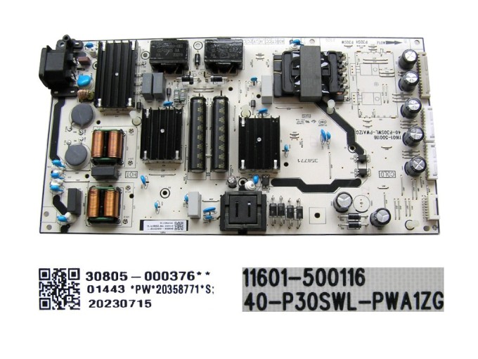 LCD modul zdroj TCL 30805-000376 - SMPS power supply board 40-P30SWL-PWA1ZG