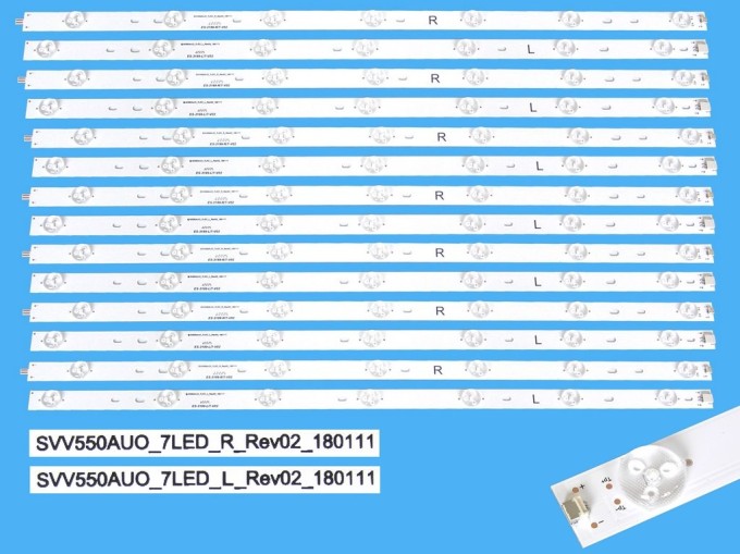 LED podsvit sada Philips 14 ks SVV550AU0_7LED_R a SVV550AU0_7LED_L