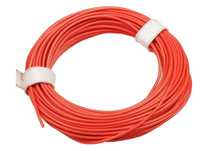 Drát Cu 0.5 mm s PVC izolací, oranžový, 10m
